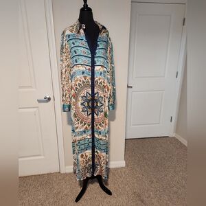 Anthropologie  Maxi Dress with Mandala Print